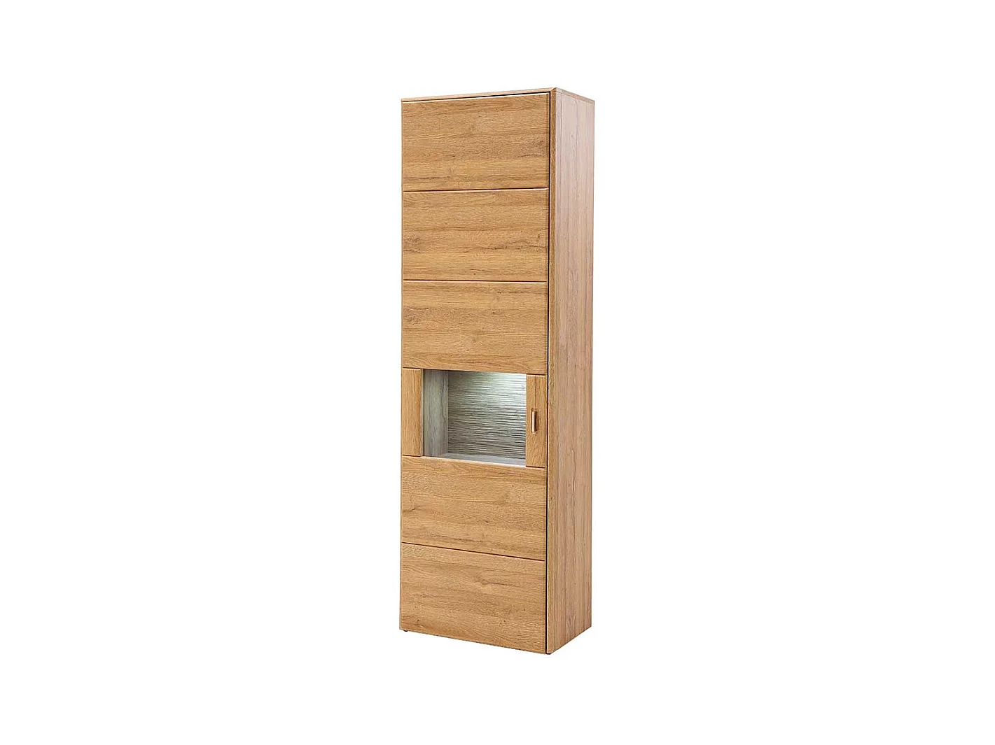 Schrank Vitrine in Wildeichefarben Landhaus Design