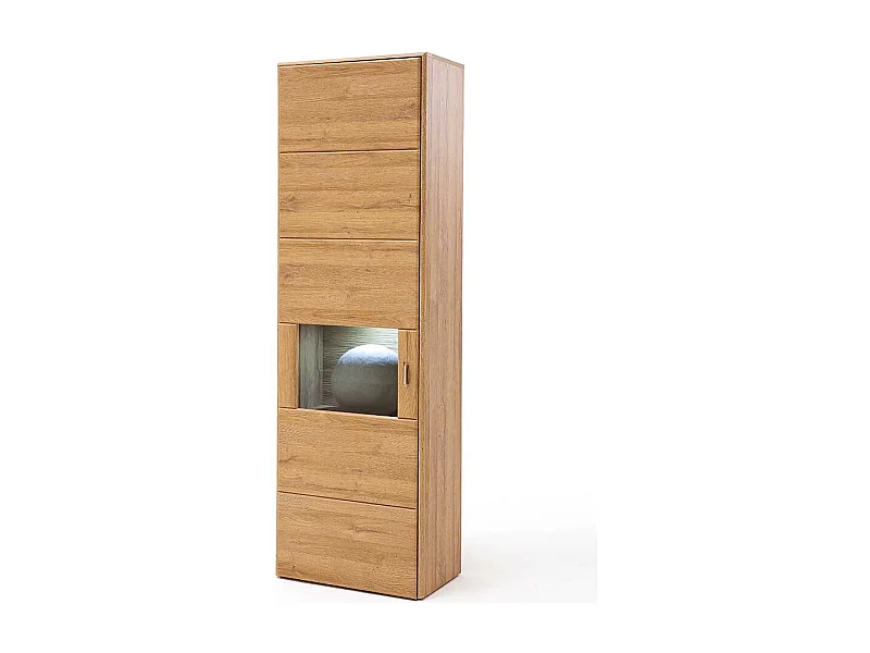 Schrank Vitrine in Wildeichefarben Landhaus Design