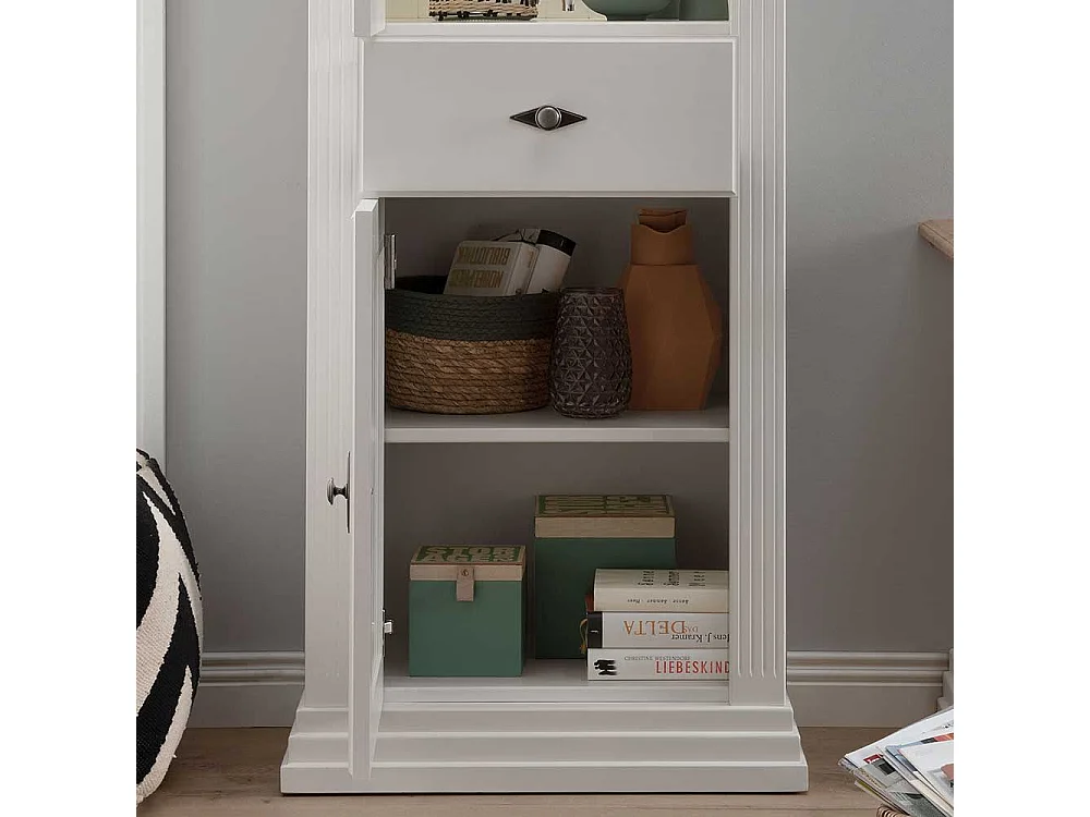 Esszimmer Vitrine aus Kiefer und Eiche Massivholz Landhausstil