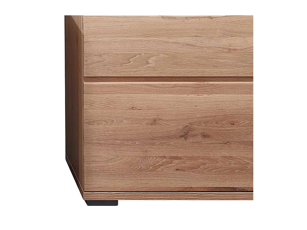 Kleine Schrank Vitrine in Eschefarben Wildeichefarben