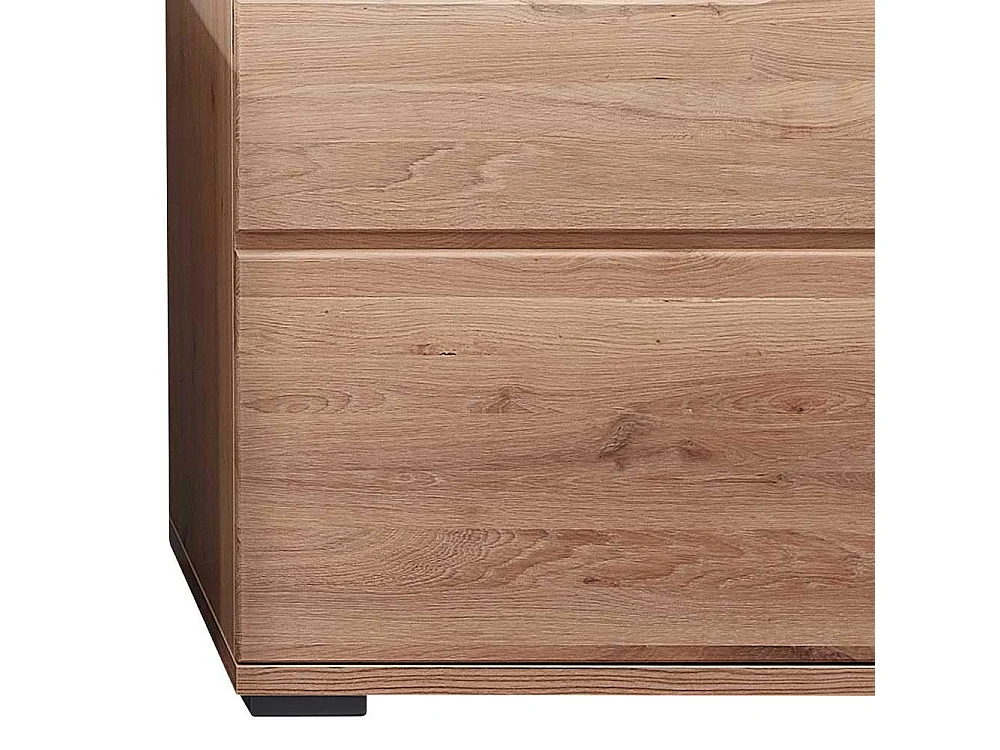 Kleine Schrank Vitrine in Eschefarben Wildeichefarben