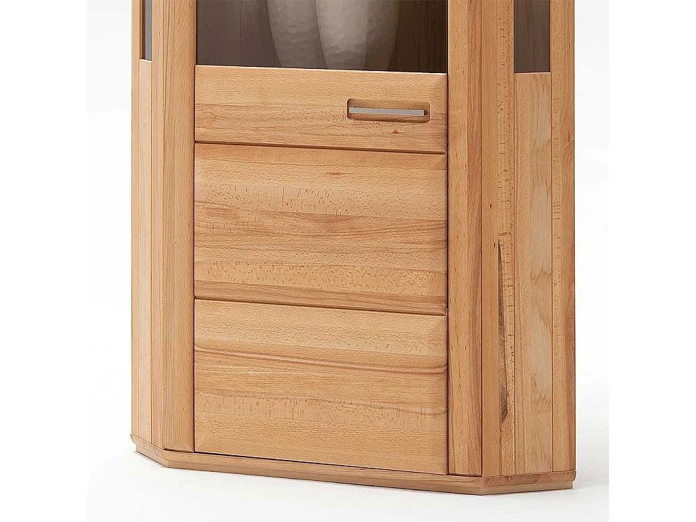 Vitrine 1-türig weiße Beleuchtung