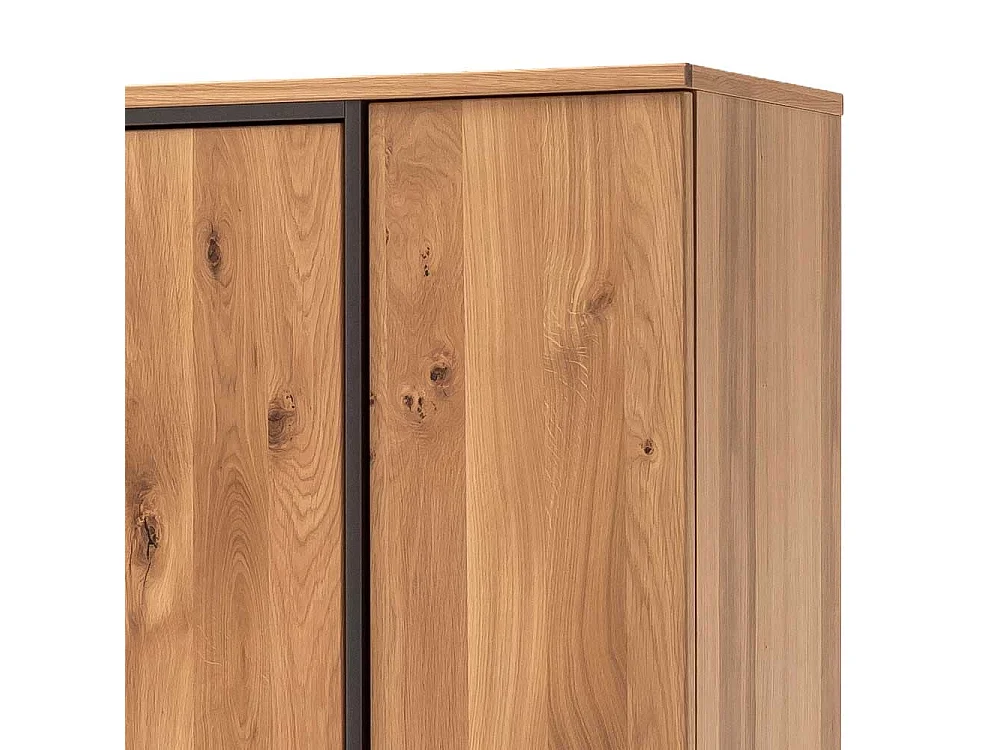 Wohnzimmer Vitrine mit Asteiche furniert 165 cm breit