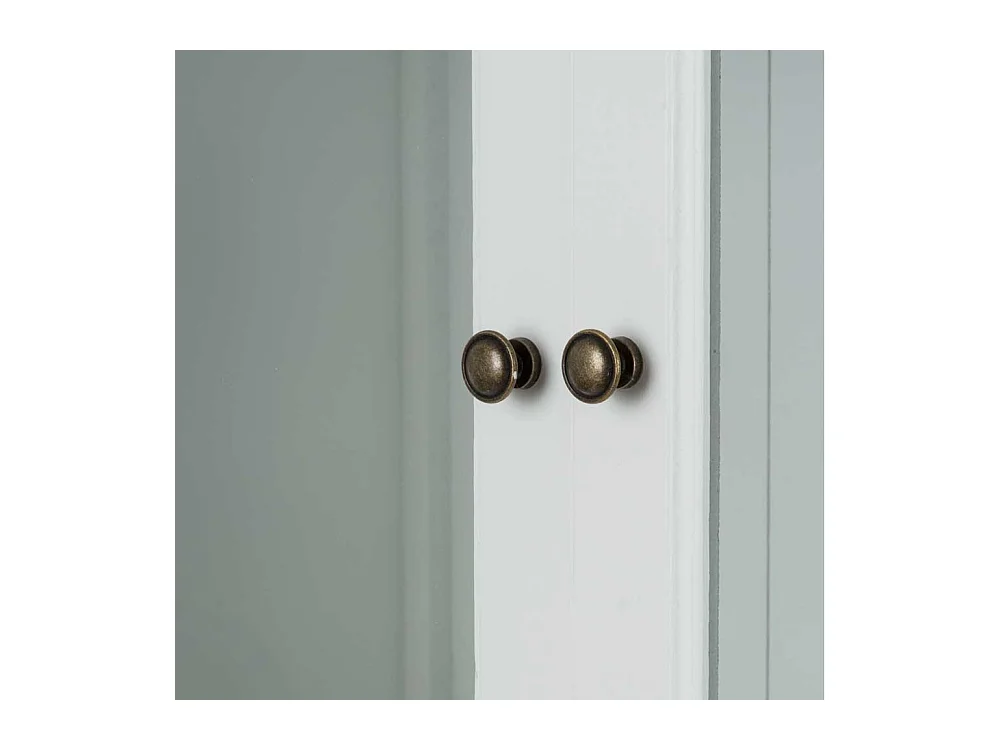 Vitrinenschrank mit Weinregal Landhaus