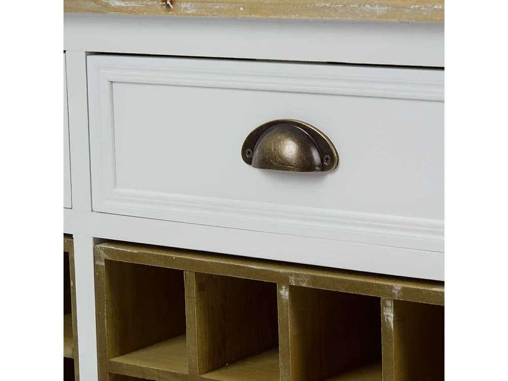 Vitrinenschrank mit Weinregal Landhaus