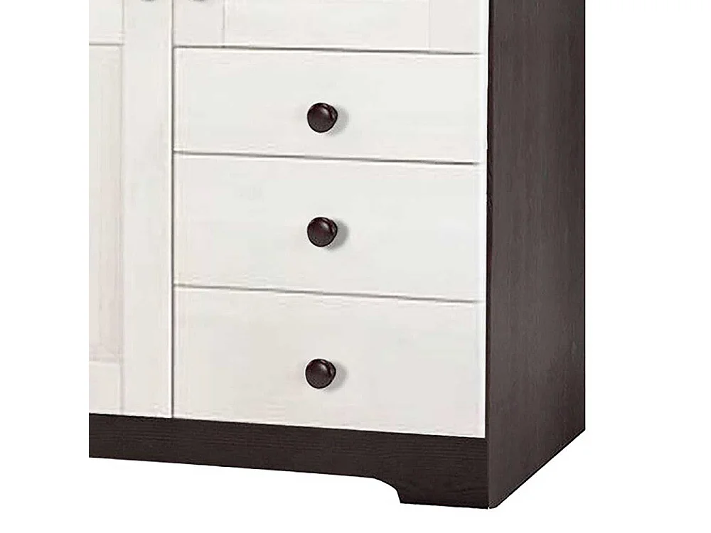 Vitrine Schrank Vitrine mit Glastüren und Schubladen