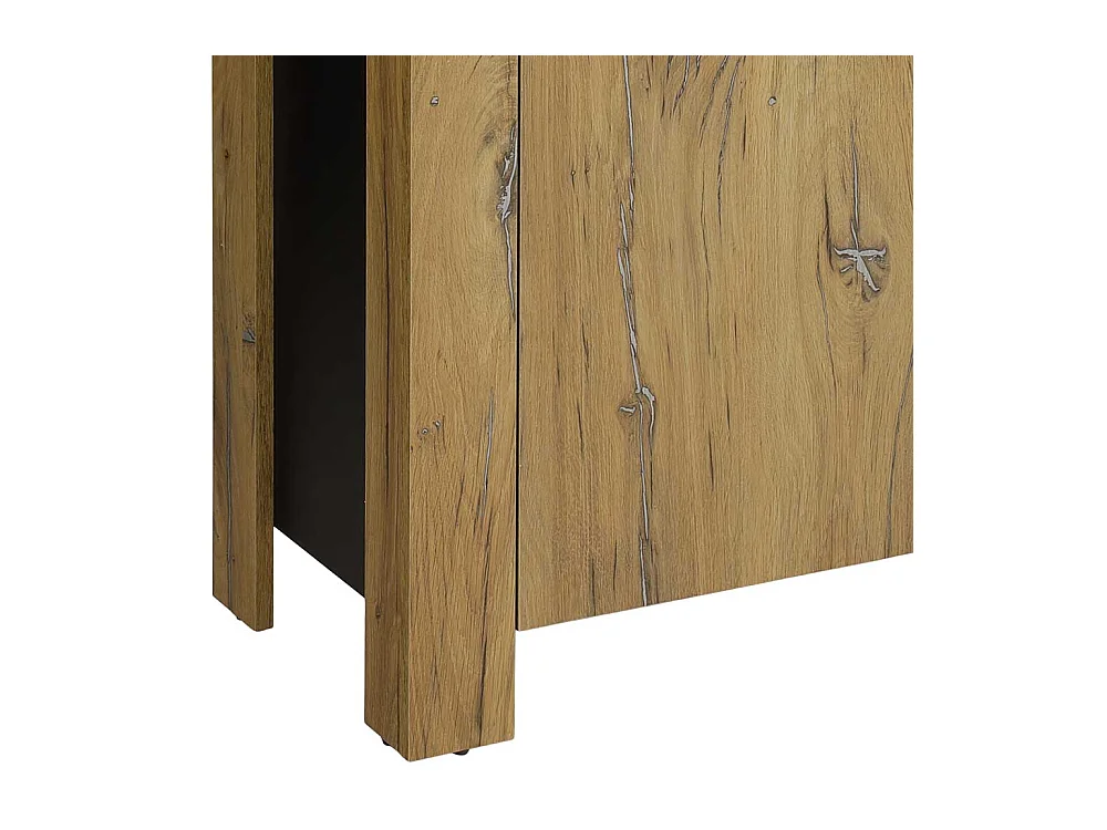 Vitrine für Wohnzimmer modern in Zinneichefarben Schwarz