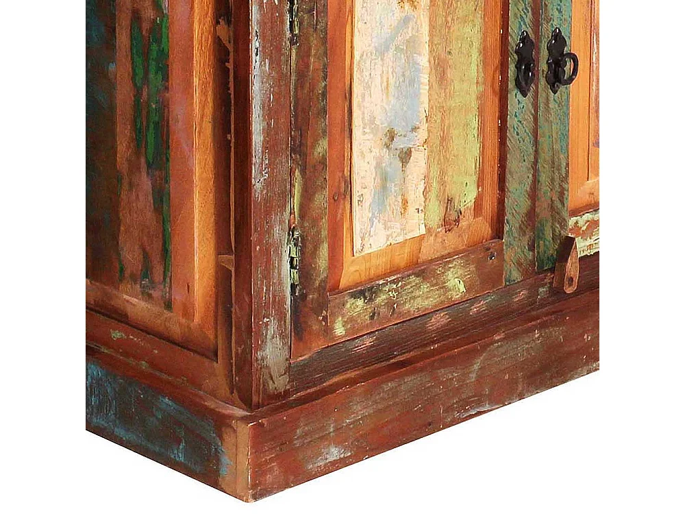 Wohnzimmer Vitrinenschrank in Bunt Shabby Chic Stil