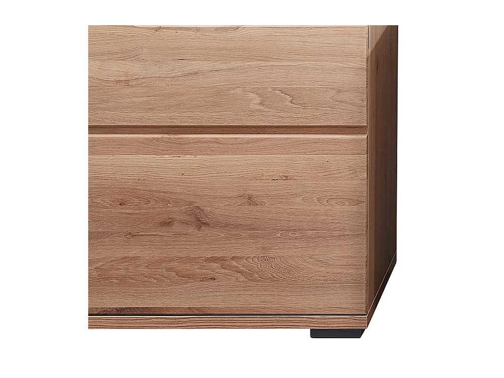 Moderner Vitrinenschrank in Eschefarben Wildeichefarben