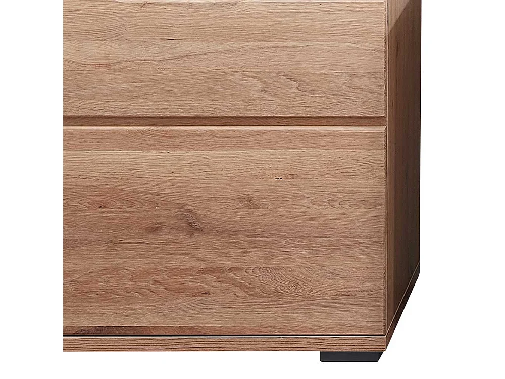 Moderner Vitrinenschrank in Eschefarben Wildeichefarben