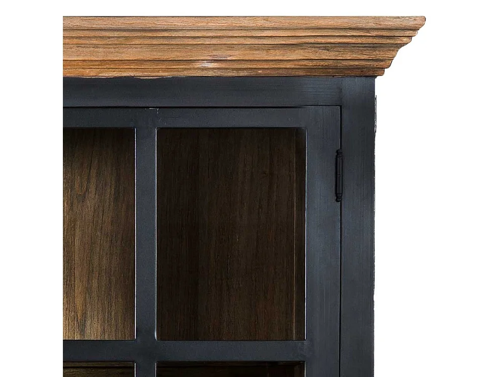 Schrank Vitrine 4 türig 130 cm breit 230 hoch