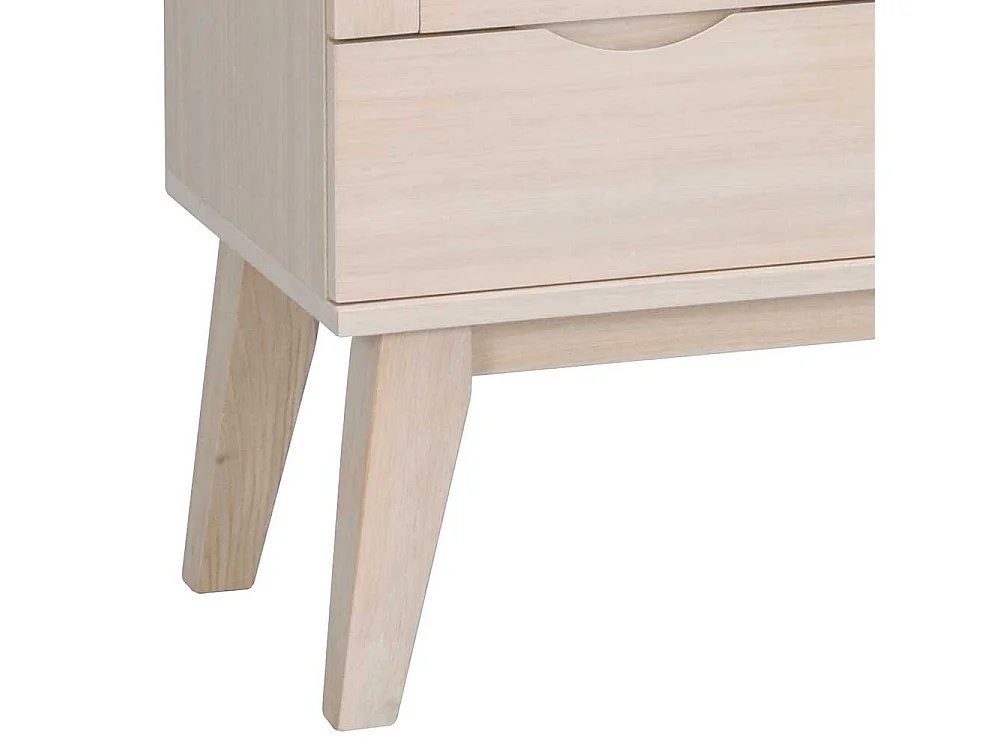 Vitrine in Eiche White Wash teilmassiv 185 cm