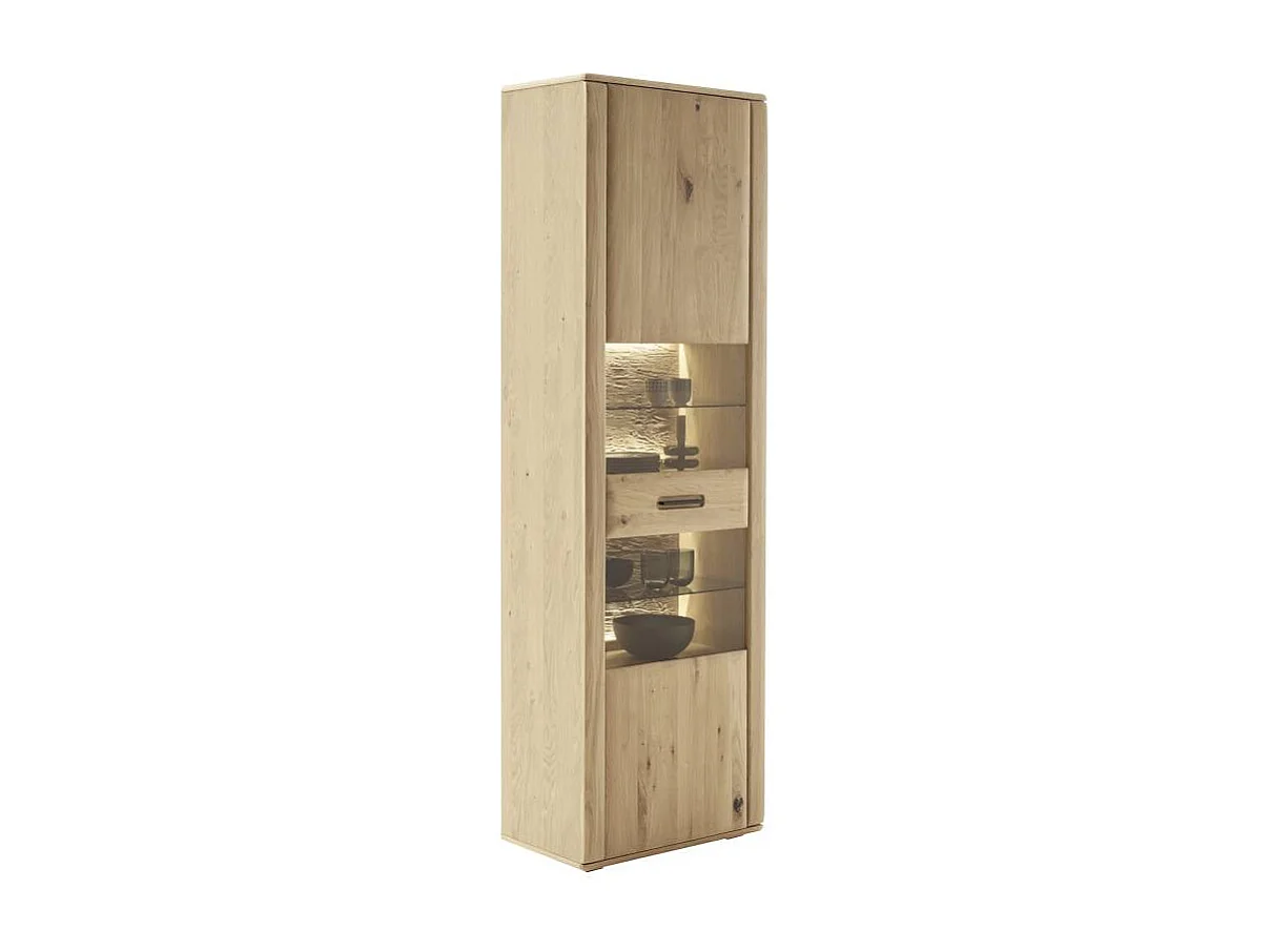 Vitrinenschrank Vitrine 207 cm hoch 64 cm breit