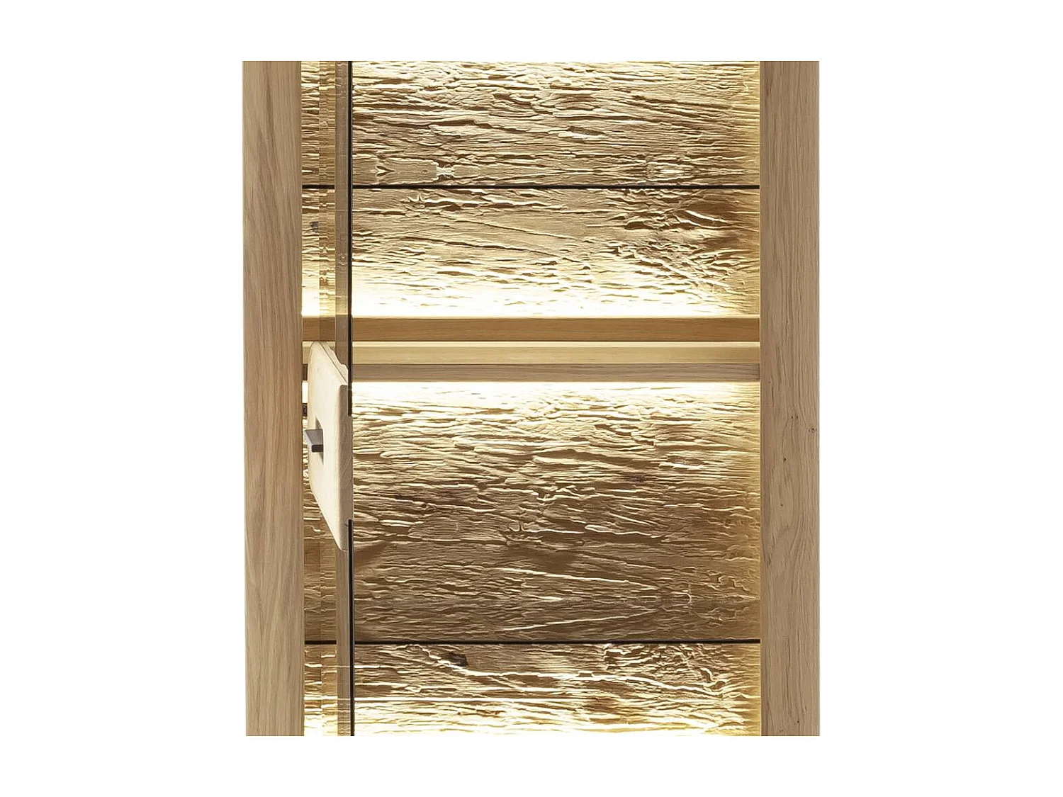 Vitrinenschrank Vitrine 207 cm hoch 64 cm breit