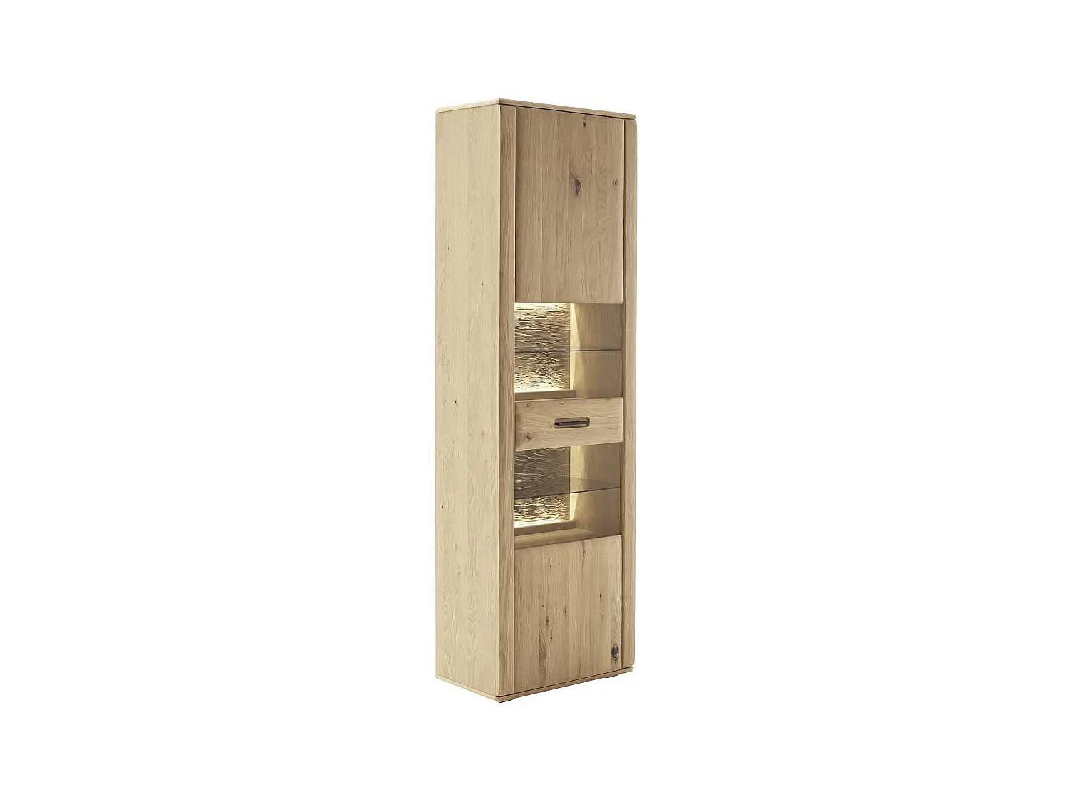 Vitrinenschrank Vitrine 207 cm hoch 64 cm breit