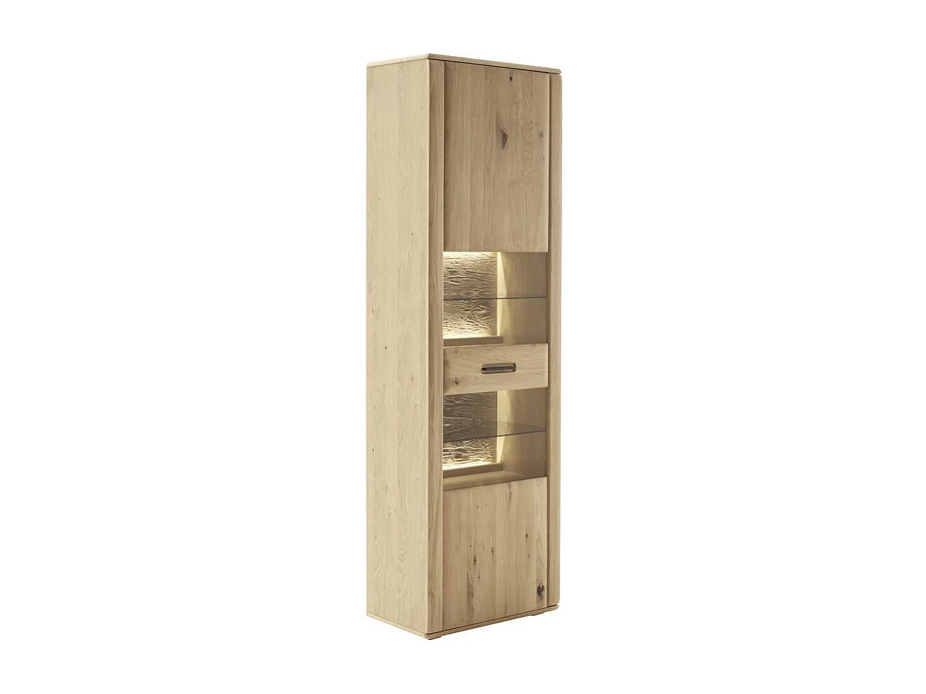 Vitrinenschrank Vitrine 207 cm hoch 64 cm breit