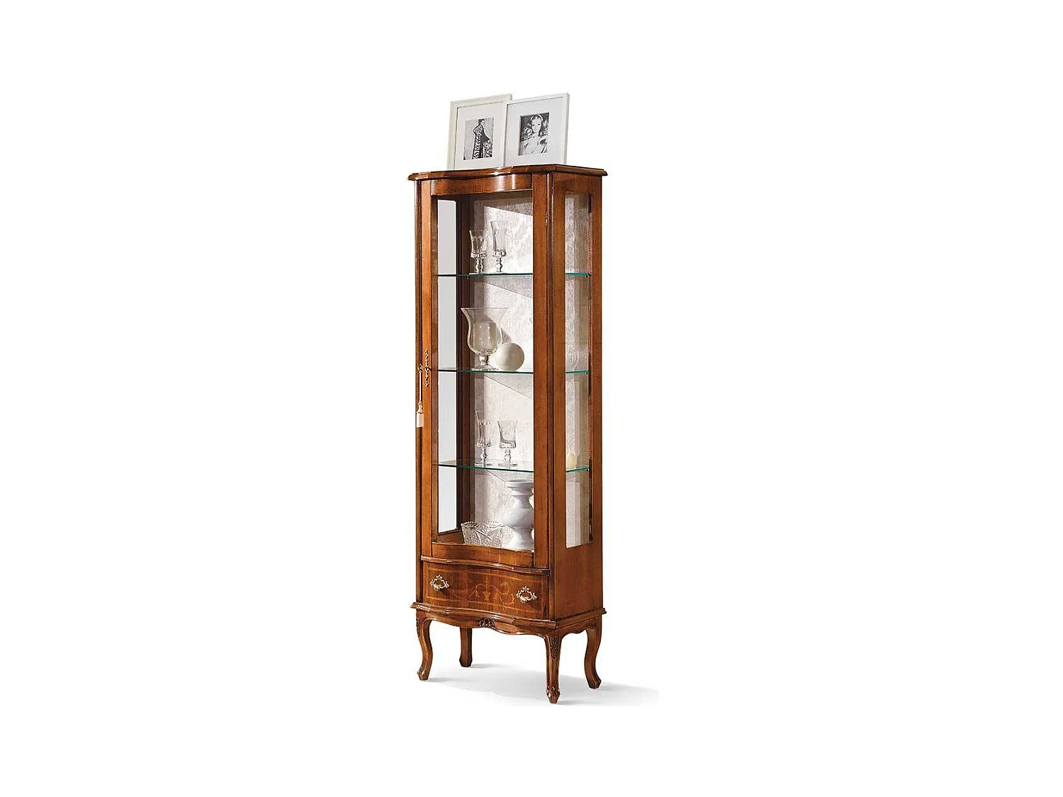 Schrank Vitrine in Nussbaumfarben italienisches Design