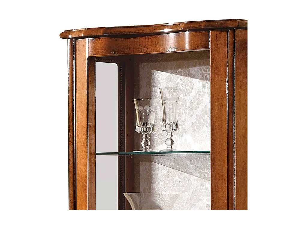 Schrank Vitrine in Nussbaumfarben italienisches Design