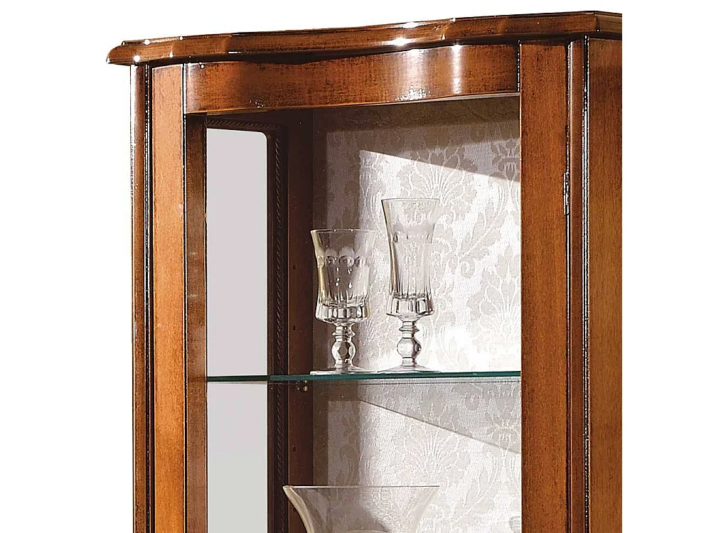 Schrank Vitrine in Nussbaumfarben italienisches Design