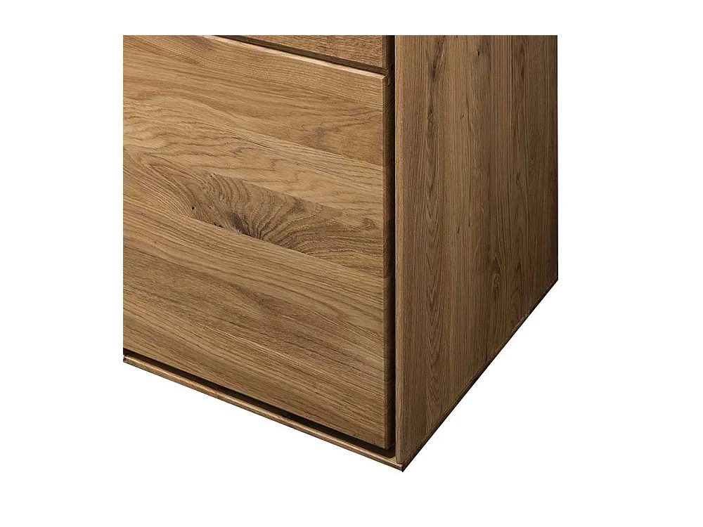 Vitrine in Wildeichefarben 150 cm hoch