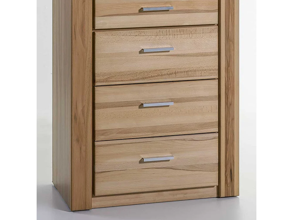 Vitrine aus Kernbuche teilmassiv 200 cm hoch