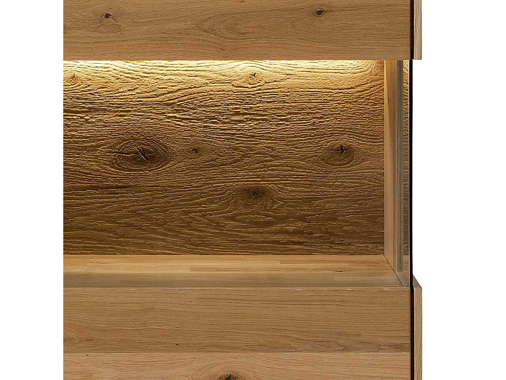 Esszimmer Vitrine Wildeiche geölt modernem Design