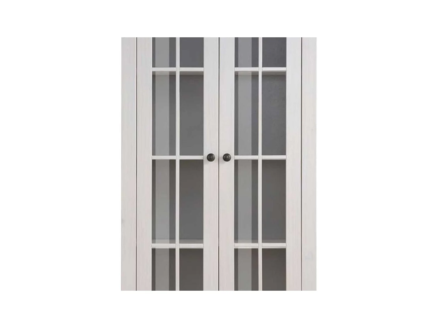 Vitrinenschrank Stauraumvitrine im Landhausstil 190 cm hoch