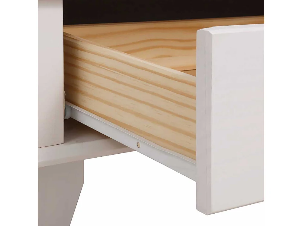 Vitrinenschrank Stauraumvitrine im Landhausstil 190 cm hoch