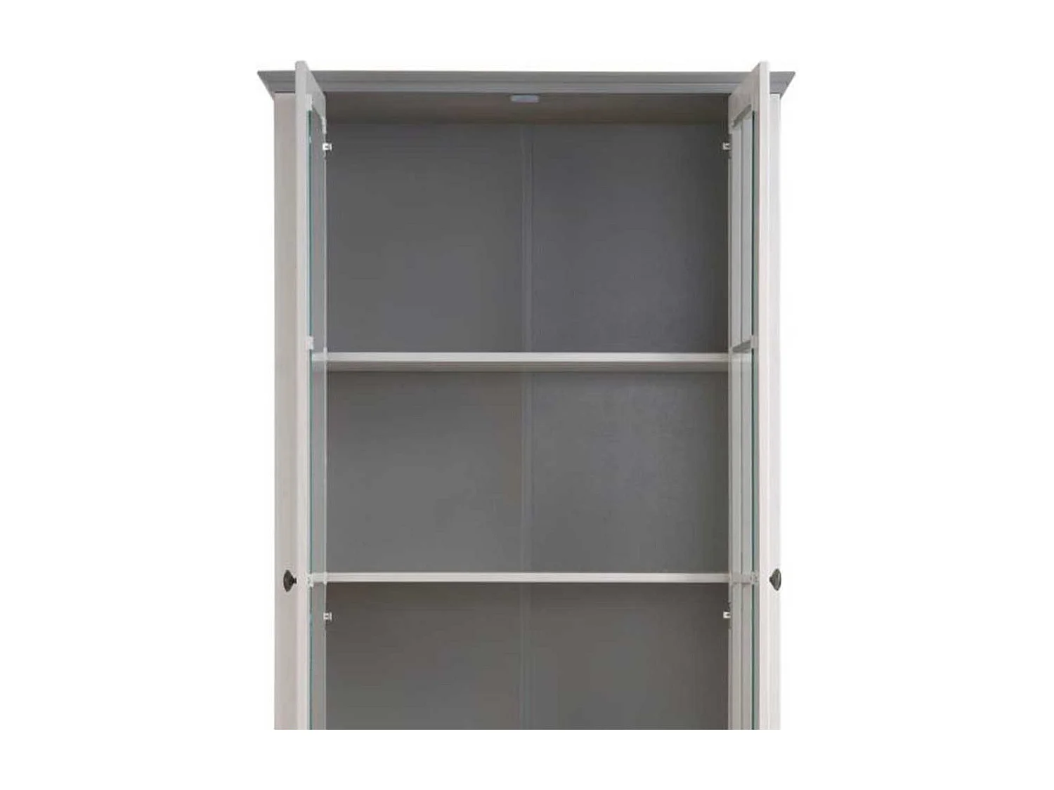 Vitrinenschrank Stauraumvitrine im Landhausstil 190 cm hoch