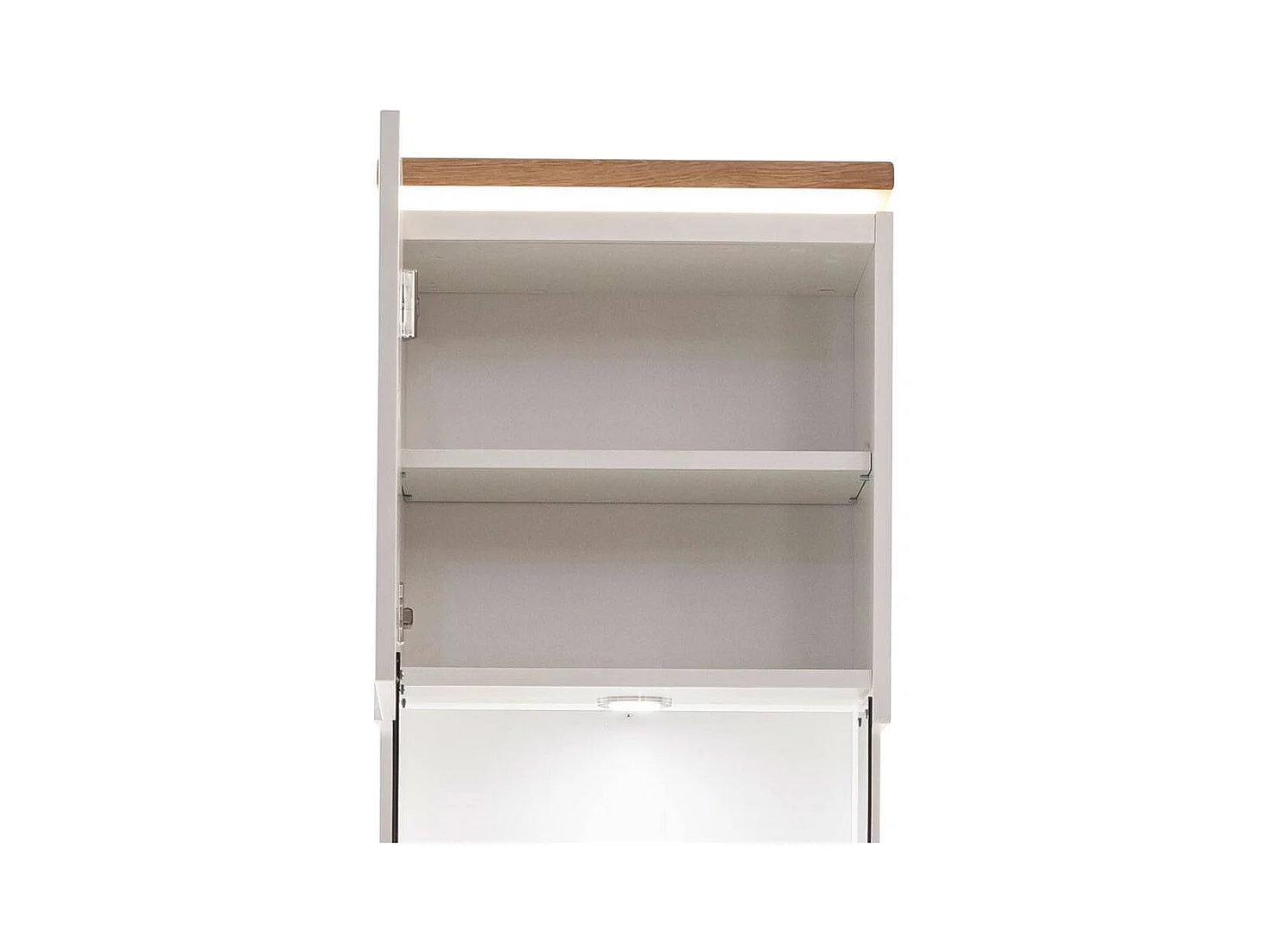 Vitrine Hochschrank mit Glastür 203 cm hoch