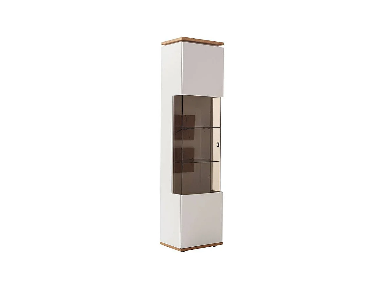 Vitrine Hochschrank mit Glastür 203 cm hoch