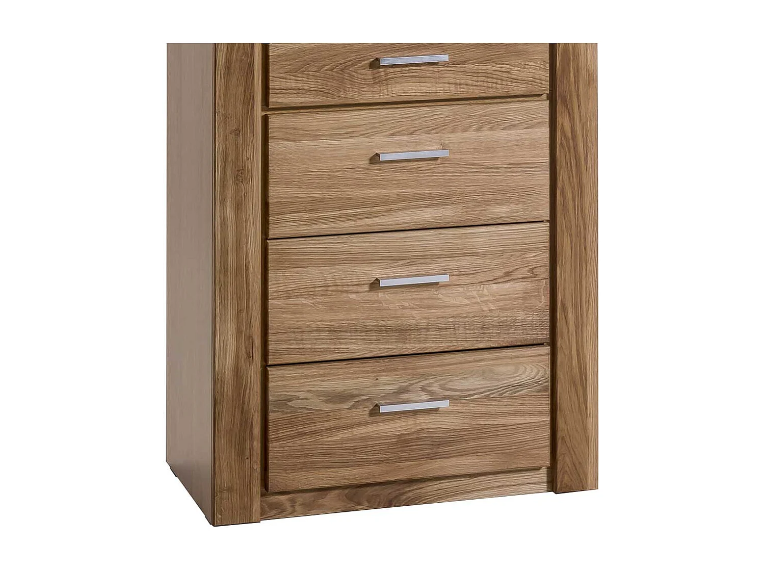 Vitrine aus Wildeiche teilmassiv 200 cm hoch