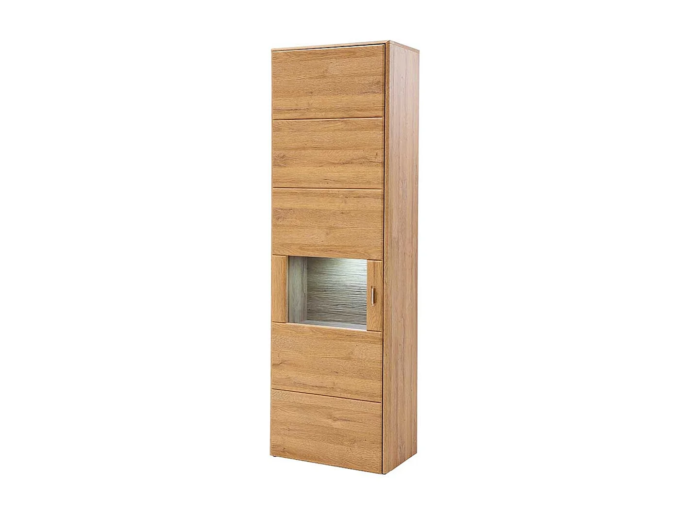 Schrank Vitrine in Wildeichefarben Landhaus Design