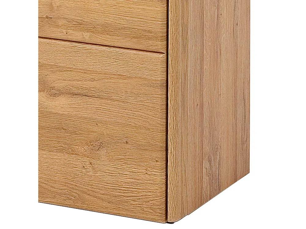 Schrank Vitrine in Wildeichefarben Landhaus Design