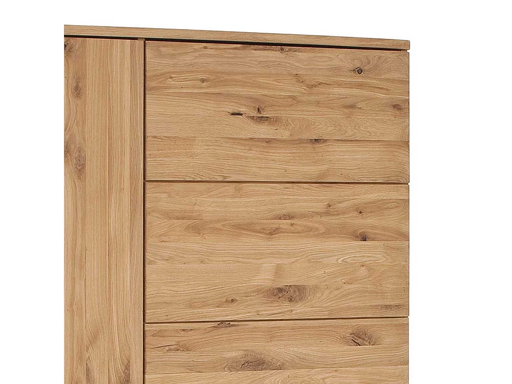 Wohnzimmer Vitrine aus Eiche Bianco geölt 90 cm breit