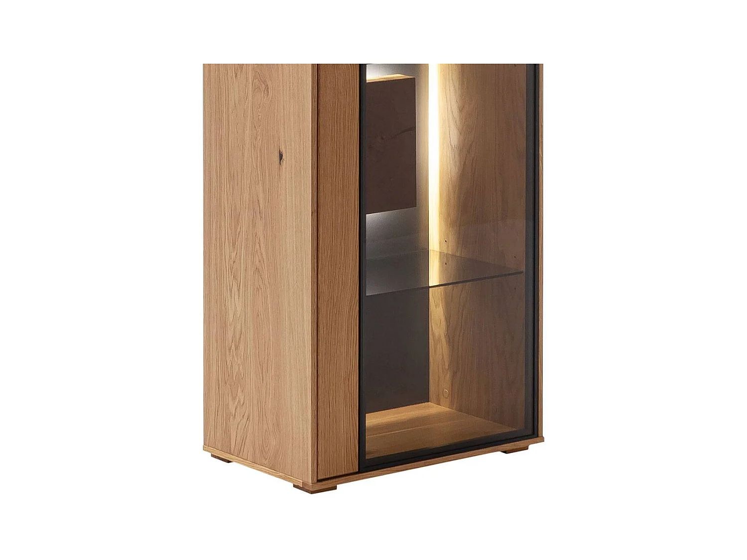 Vitrinenschrank Wohnzimmervitrine in modernem Design 206 cm hoch