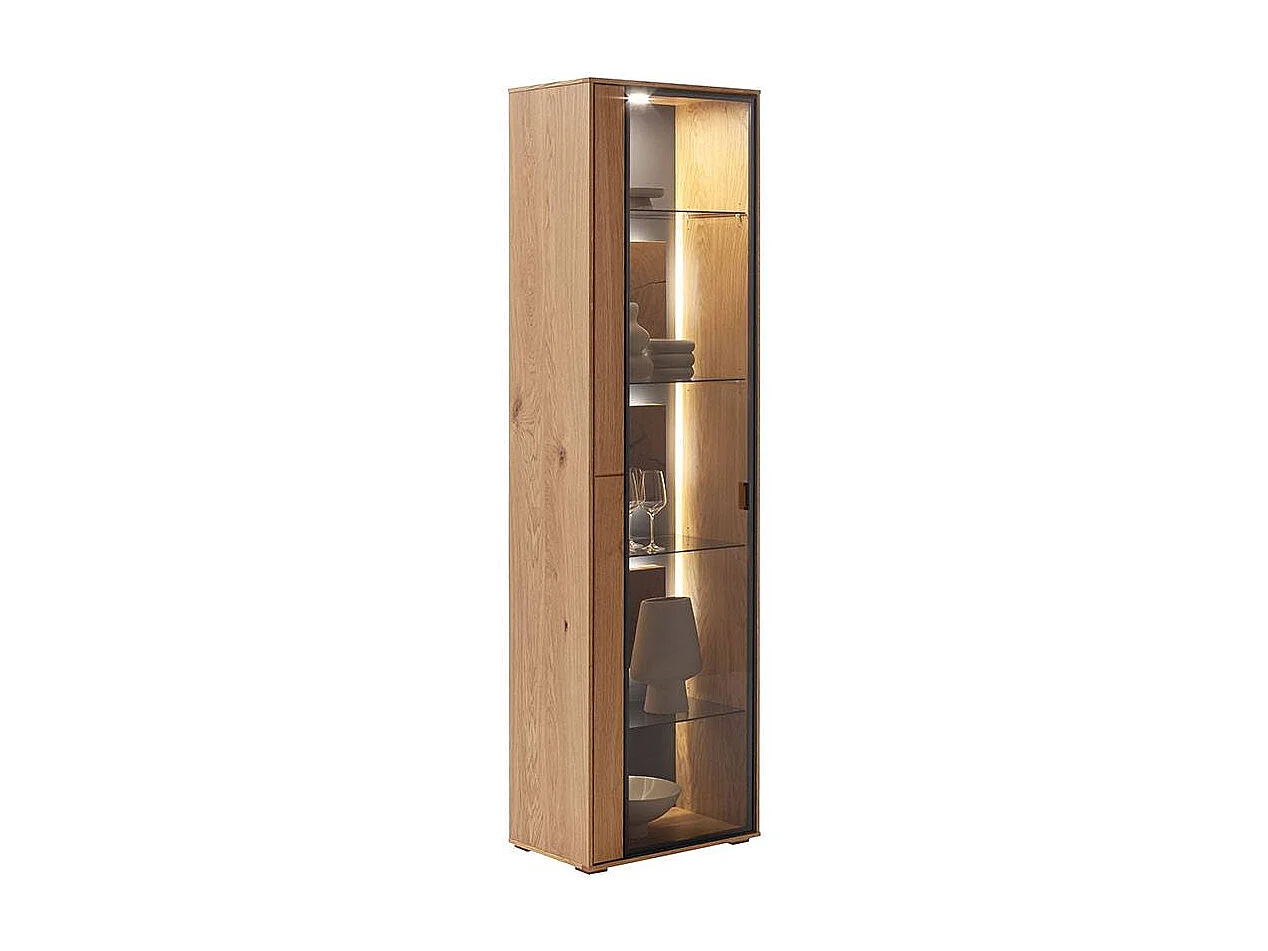 Vitrinenschrank Wohnzimmervitrine in modernem Design 206 cm hoch
