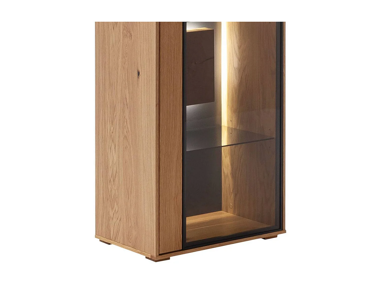 Vitrinenschrank Wohnzimmervitrine in modernem Design 206 cm hoch