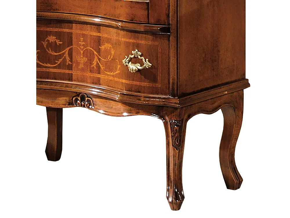 Esszimmer Vitrinenschrank in italienischem Design Blätter Rankenmuster