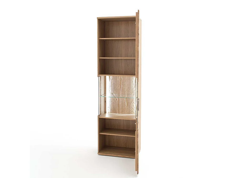 Vitrine aus Eiche Bianco geölt 1 türig