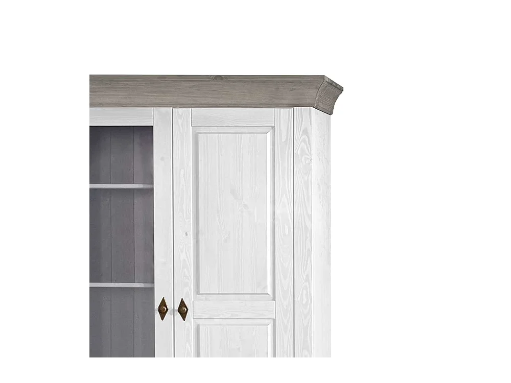 Wohnzimmer Vitrine in Weiß skandianvisch