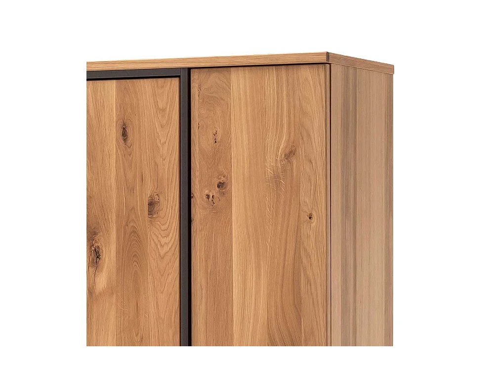 Wohnzimmer Vitrine mit Asteiche furniert 165 cm breit