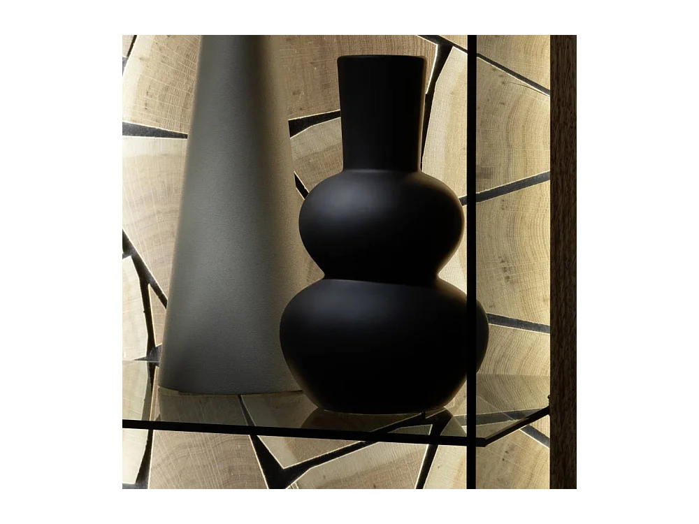 Standvitrine Hochschrank mit Glastür 209 cm hoch