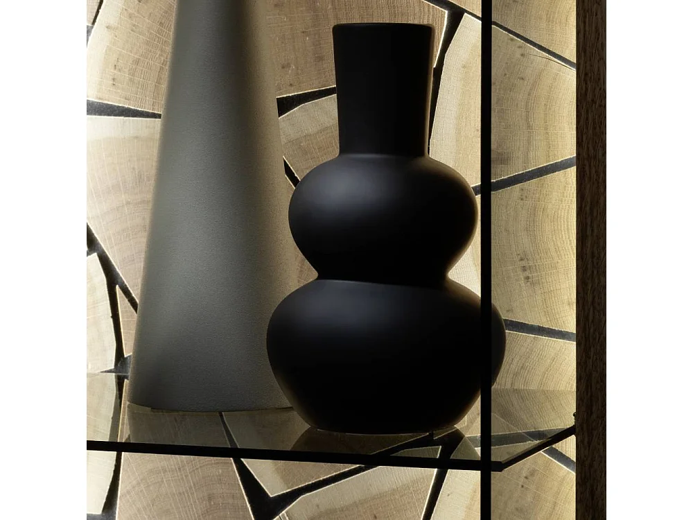 Standvitrine Hochschrank mit Glastür 209 cm hoch