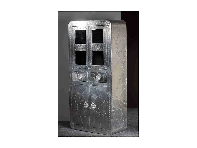 Standvitrine im Industry Style ausgefallen