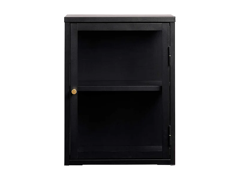 Factory Hängevitrine in Schwarz 60 cm hoch 45 cm breit