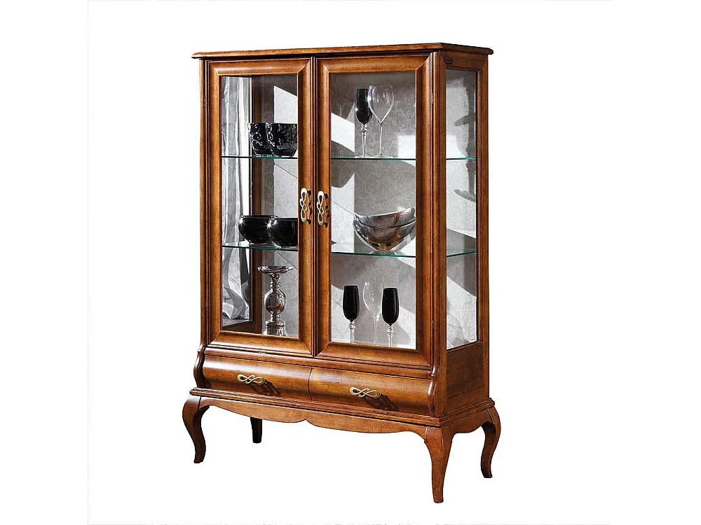 Standvitrine im italienischen Design 100 cm breit