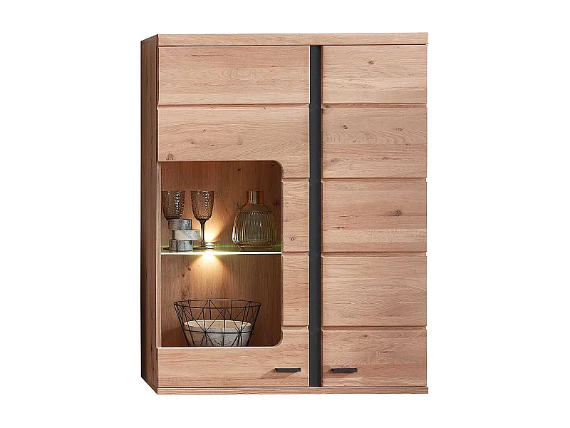 Hängevitrine in Eschefarben Wildeichefarben