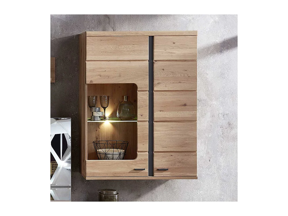 Hängevitrine in Eschefarben Wildeichefarben