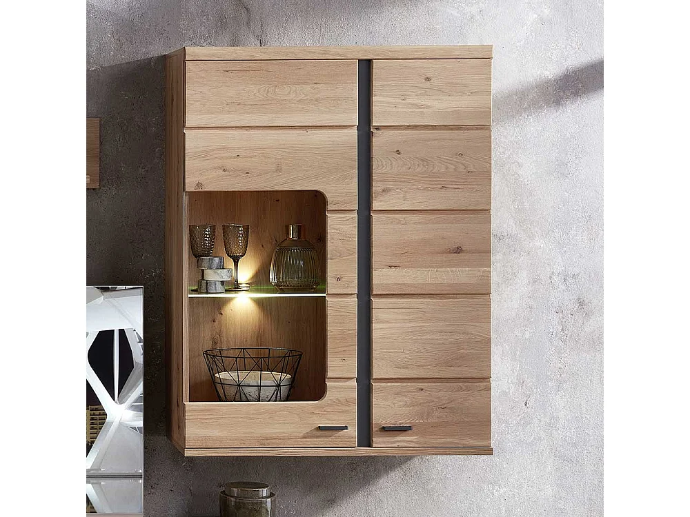 Hängevitrine in Eschefarben Wildeichefarben